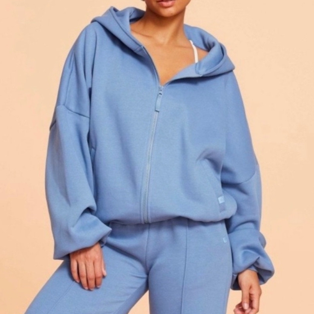 Blogilates Marshmallow Zip Hoodie